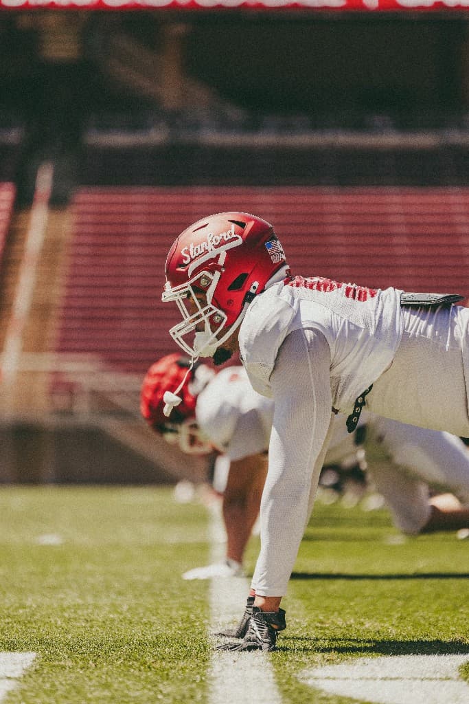 Aristotle Taylor in athletic stance